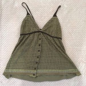 Brown vintage babydoll top🐻🌸